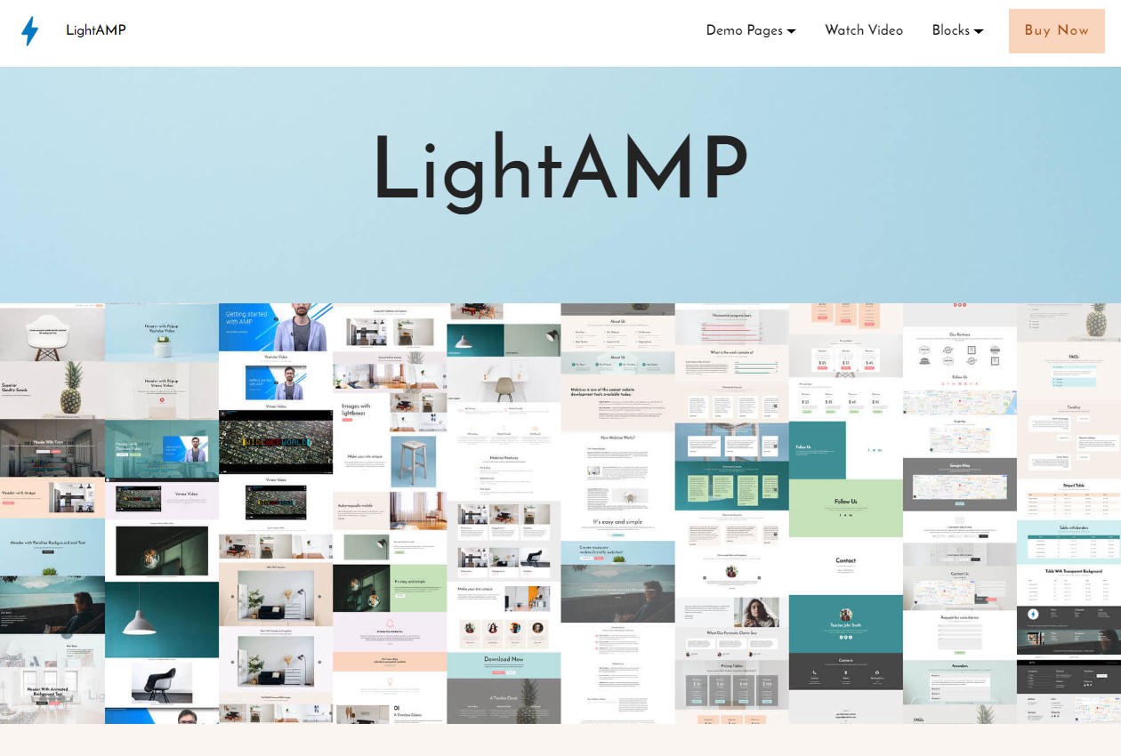 LightAMP HTML Template