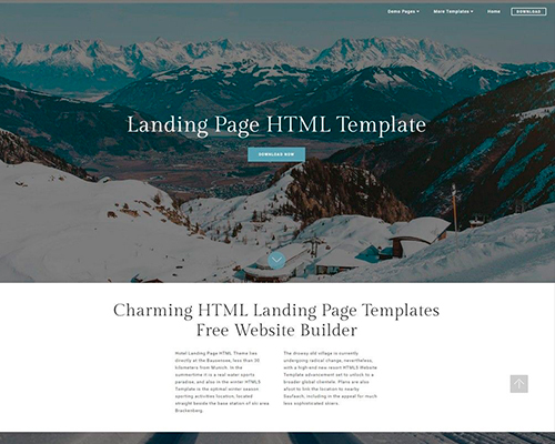 Landing Page HTML Template