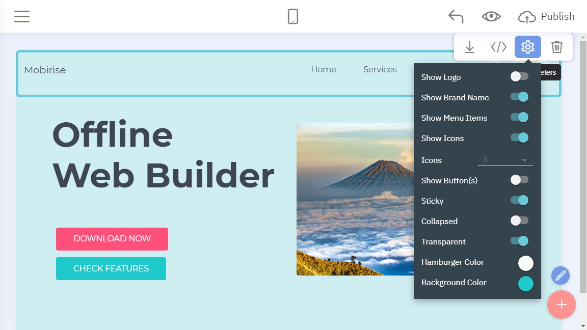 offline web builder