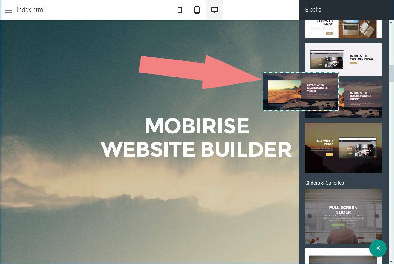 slideshow building websites