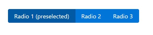 Bootstrap radio buttons