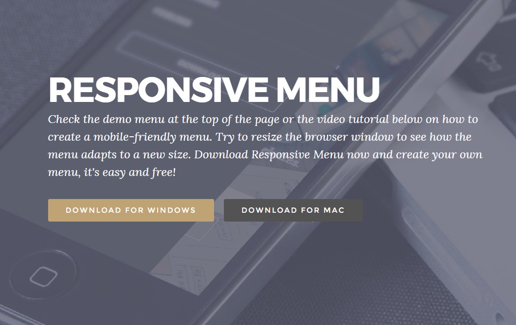 Bootstrap Responsive menu  inside Mobirise