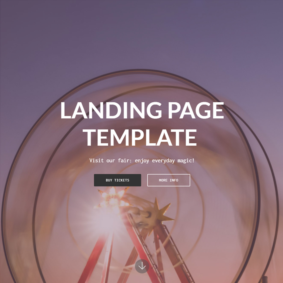 HTML Bootstrap Landing Page Themes