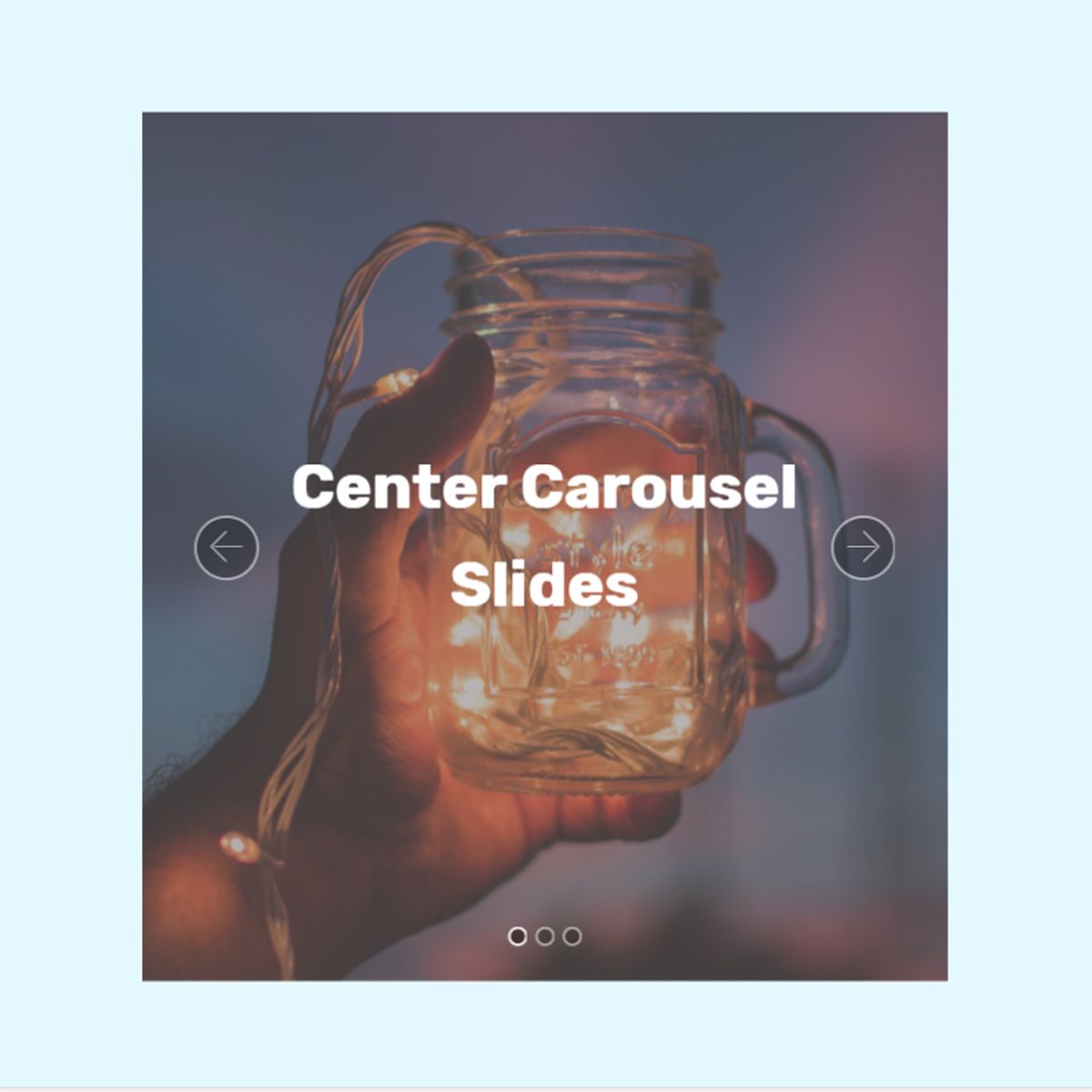 Responsive Bootstrap Picture Carousel