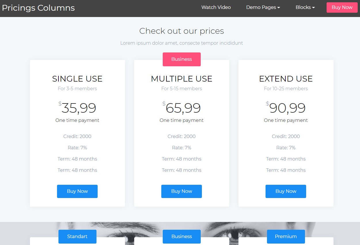 Creative Pricing HTML Template