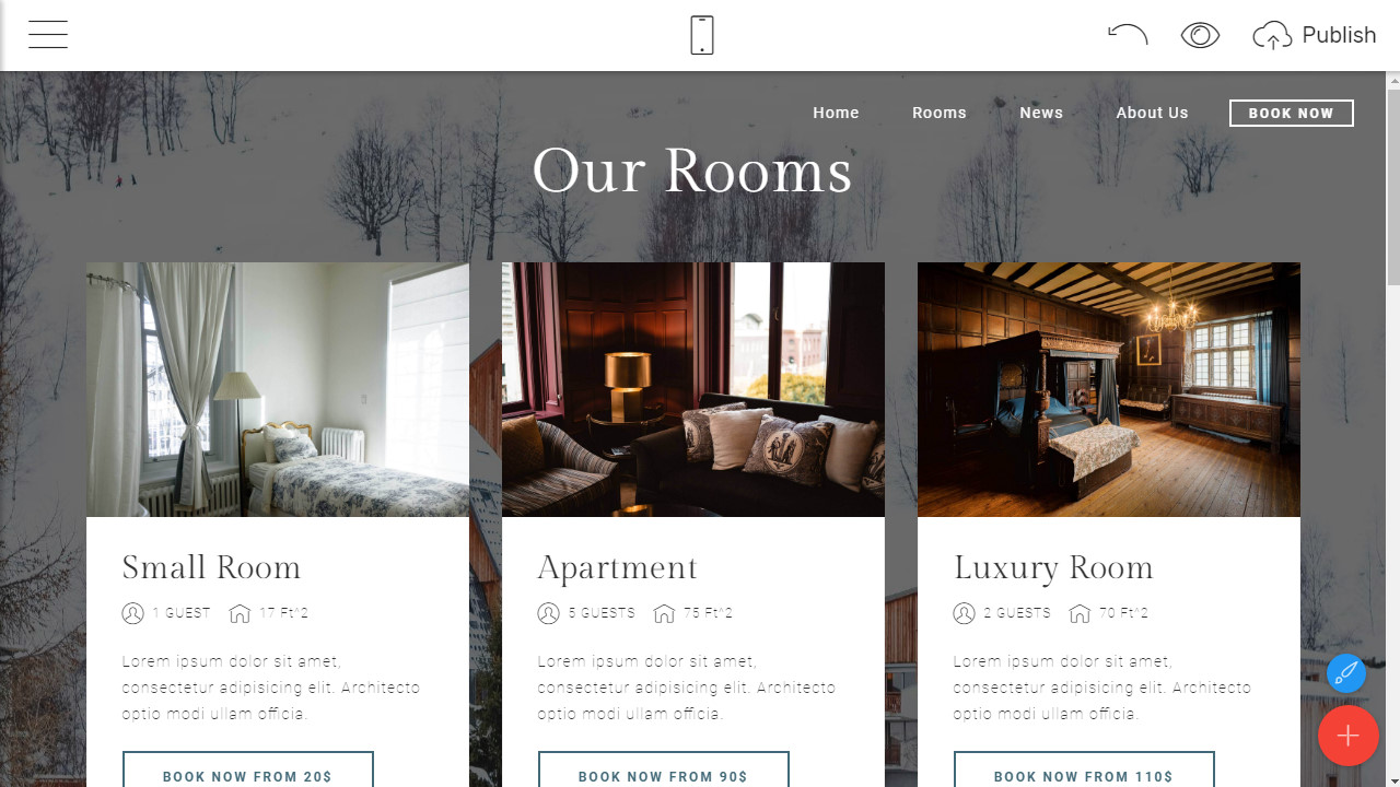 html5 hotel template