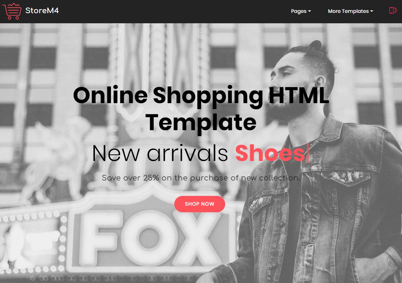Shopping Cart HTML Template