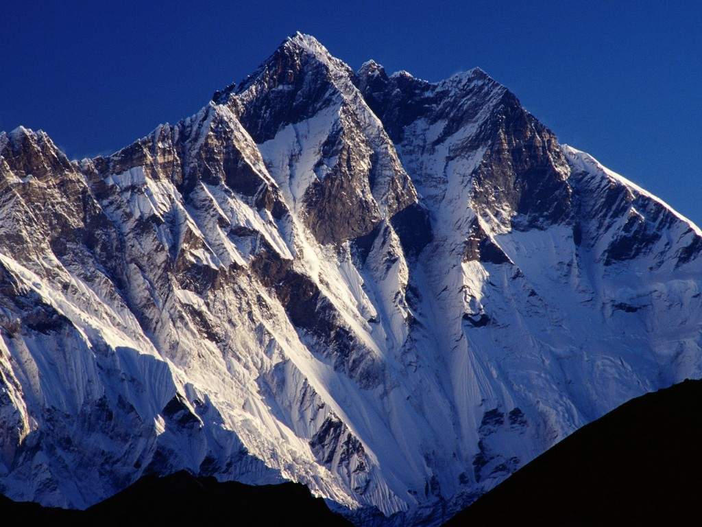 The peat of mountain Lhotse - Nepal
