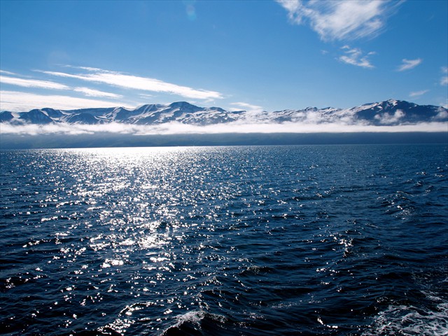 Sea near the Arctic Circle