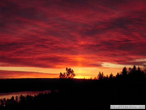 Sunrise over the Oslo Fjord