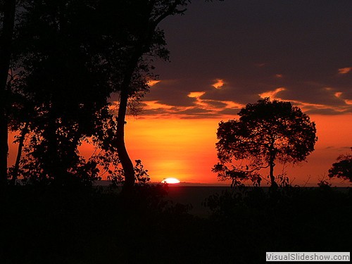 Sunrise from Main Camp in the Mara !